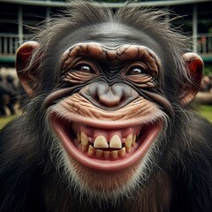 Happy smiling monkey