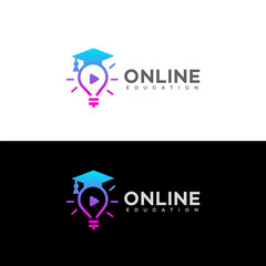 Online education logo Icon Brand Identity Sign Symbol Template 
