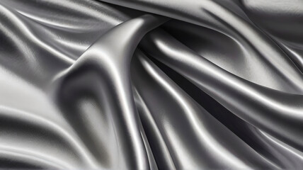 Fototapeta premium metallic texture satin fabric silver color