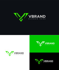 V Letter Logo Icon Brand Identity Sign, V Letter Symbol Template 