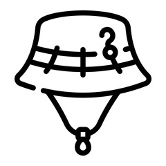 hat Line Icon