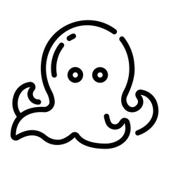 octopus Line Icon