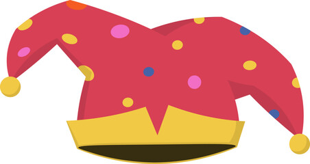 jester hat vector april fool's day illustration