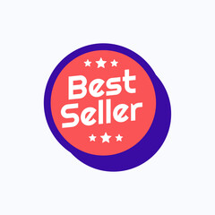Best seller badge label design template