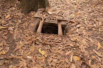 Vietcong hiding place at Cu Chi - 763679720
