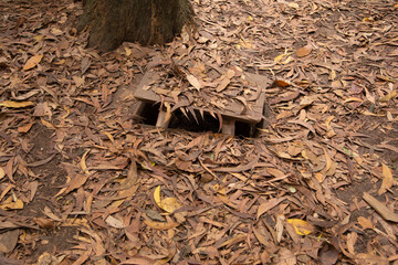 Vietcong hiding place at Cu Chi - 763679723
