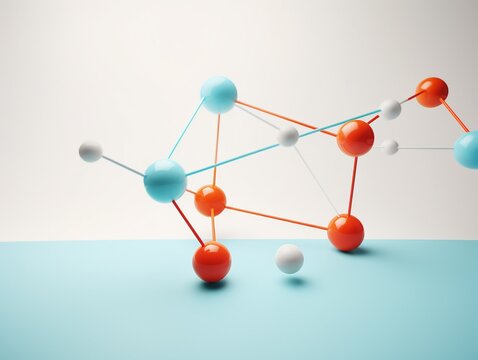 Portray the connectivity between atoms in a molecular structure