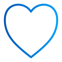 This is the Love icon from the Party and Celebration icon collection with an outline gradient style