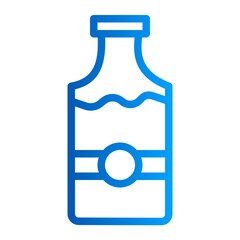 This is the Drink icon from the Party and Celebration icon collection with an outline gradient style