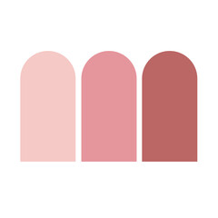 arch curved pink minimal boho modern illustration