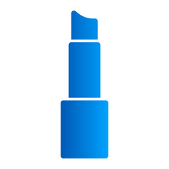 This is the Lipstick icon from the Party and Celebration icon collection with an Solid gradient style