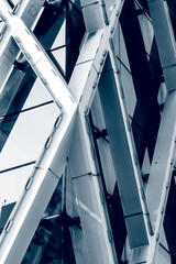 Obraz premium Modern building exterior. Modern architecture facade