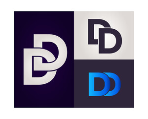 DD logo. DD creative initial latter logo.DD abstract.DD Monogram logo design.Creative and unique alphabet latter logo.
