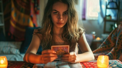 Unveiling the Future: A Young Woman's Tarot Card Reading