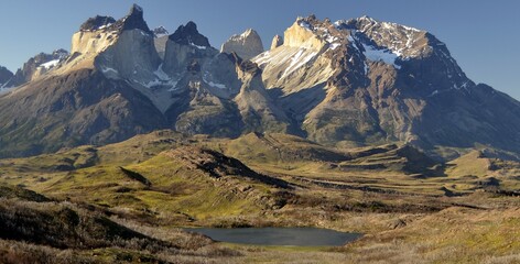 Los Cuernos del Paine - obrazy, fototapety, plakaty