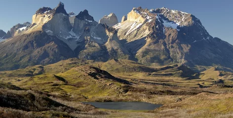 Foto auf gebürstetem Alu-Dibond Cuernos del Paine Los Cuernos del Paine