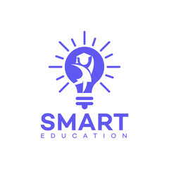 Smart education logo Icon Brand Identity Sign Symbol Template 