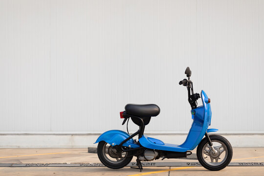 Bangkok, Thailand - June 13, 2023: Suzuki choi nori Scooter on the streets of Bangkok Thailand.