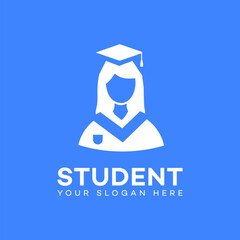 Student logo Icon Brand Identity Sign Symbol Template 