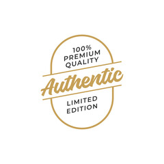 Premium quality badge label design template