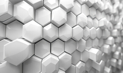 Abstract background with hexagons. Created with Ai