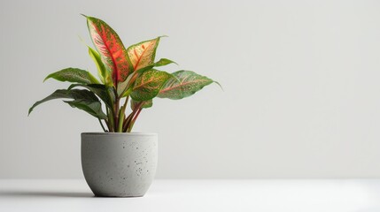 The green house plant in pots, set against a white background, are suitable for interior home decoration