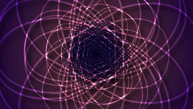 Mesmerising triangles morphing into colourful flower mandalas in slow motion, 4K CG animation, slow motion, rotational layers of lines and colours nested into a balanced composition.