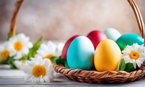 easter eggs colorfull background