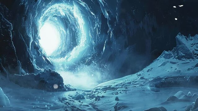 space illustration background with cinematic shot ancient alien entity emerges. seamless looping overlay 4k virtual video animation background