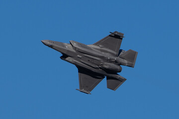 Soaring F-35 with 2 external rail launchers