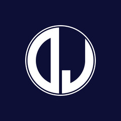 modern dj circle logo design