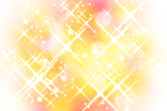 背景素材_イメージ_キラキラ_光_黄色