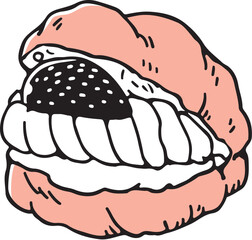 シュークリーム単色