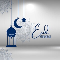 Clean Eid Mubarak Instagram Post - 1
