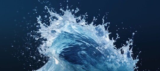 water splash waves, clear, fresh, aqua 102 - obrazy, fototapety, plakaty