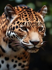 Naklejka premium close up portrait of a leopard