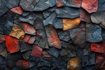 Rolgordijnen Richly Textured Backdrop Visually Striking Texture Ensemble  © Pixel Alchemy