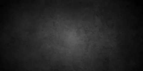 Foto op Plexiglas Abstract concrete cement vintage stone wall. dark texture black stone concrete grunge texture and backdrop background. retro grunge anthracite. Panorama dark black canvas slate background or texture. © MdLothfor