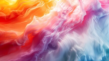 Dynamic and immersive, a cascade of vibrant colors creating a fluid and energetic gradient wave, capturing the essence of motion in an abstract setting.