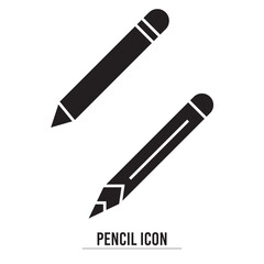 Pencil icon vector. pen sign and symbol. edit icon vector. Draw sign, flat vector element isolated on white background. Simple vector illustration for graphic and web design. In eps 10.