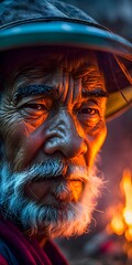 the face of the person