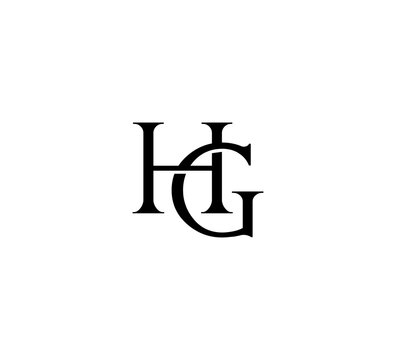 Initial Letter Logo. Logotype design. Simple Luxury Black Flat Vector HG
