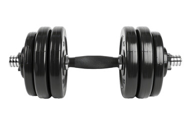 Customizable Dumbbell Systems isolated on transparent Background