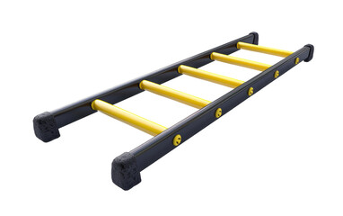 Agile Ascent: Scaling the Ladder isolated on transparent Background