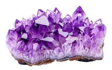 Fototapeta premium Gleaming Amethyst isolated on transparent Background