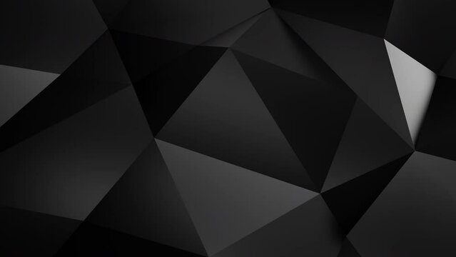 Geometric black polygonal texture for backgrounds, wallpapers, or graphic design projects.