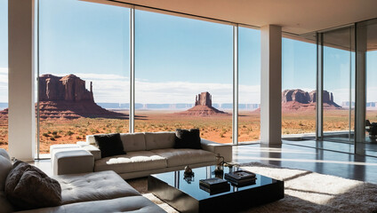 View of Monument Valley Architecture 