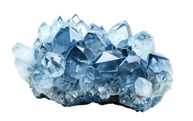 Celestite: Glowing Gem isolated on transparent Background