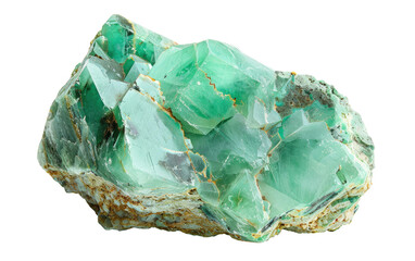 The Radiant Chrysoprase Jewel isolated on transparent Background