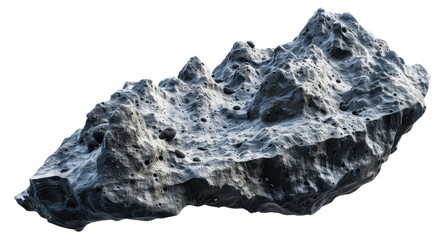 Fototapeta premium Big asteroid isolated on transparent background